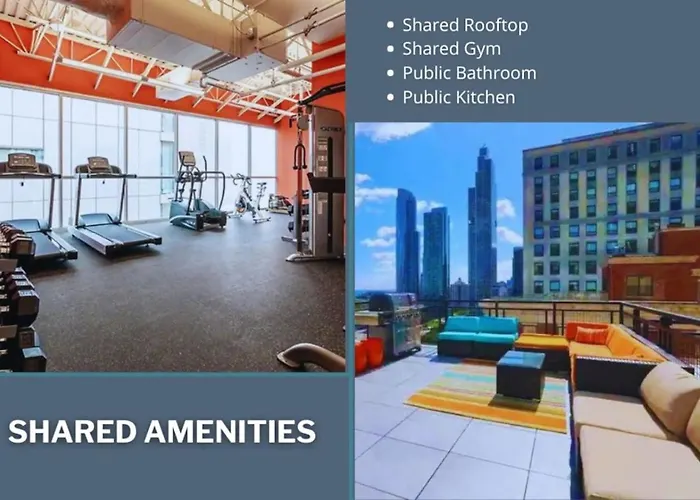 Apartamento Downtown Mich Ave Gym Rooftop #10 Chicago